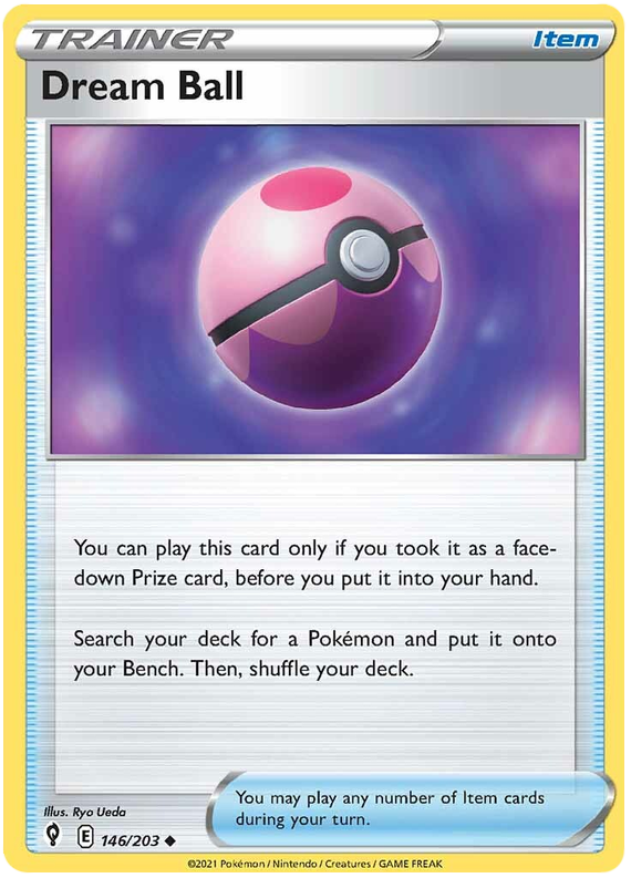 Pokemon Card Evolving Skies 146/203 146/203 Dream Ball Item Uncommon