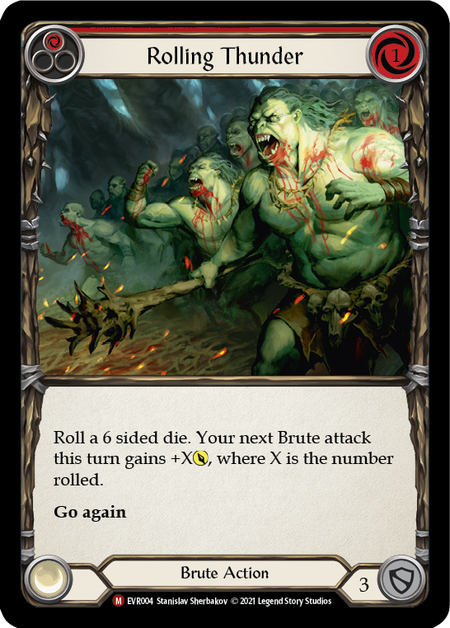 Flesh and Blood Everfest First Edition M EVR004 Rolling Thunder Standard