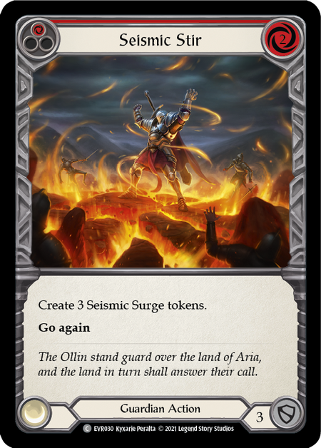 Flesh and Blood Everfest First Edition C EVR030 Seismic Stir (Red) Rainbow