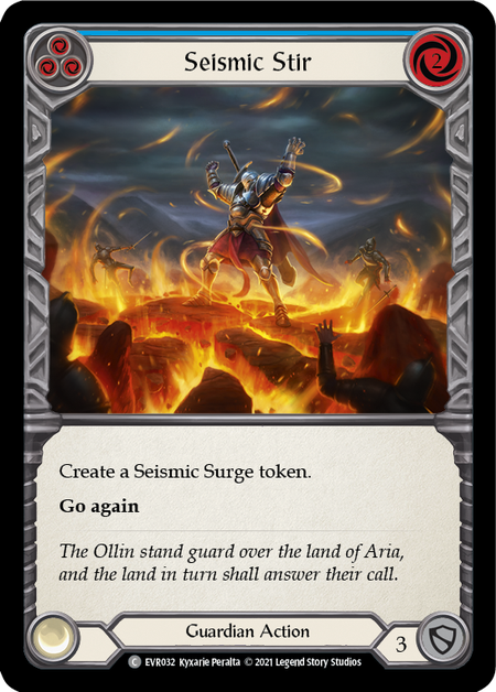 Flesh and Blood Everfest First Edition C EVR032 Seismic Stir (Blue) Rainbow