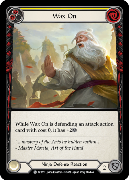 Flesh and Blood Everfest First Edition C EVR051 Wax On (Yellow) Standard