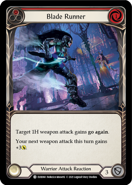 Flesh and Blood Everfest First Edition C EVR060 Blade Runner (Red) Rainbow