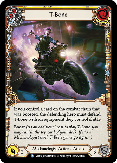 Flesh and Blood Everfest الإصدار الأول R EVR074 T-Bone (أصفر) قياسي