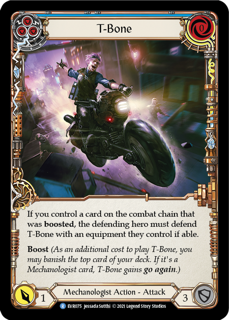 Flesh and Blood Everfest First Edition R EVR075 T-Bone (Blue) Standard