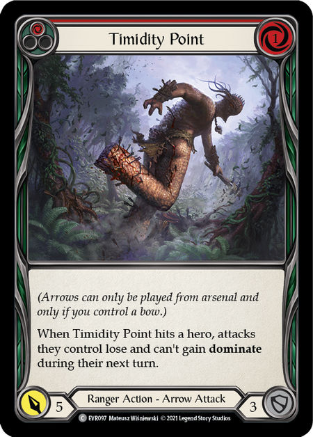 Flesh and Blood Everfest First Edition C EVR097 Timidity Point (Red) Standard