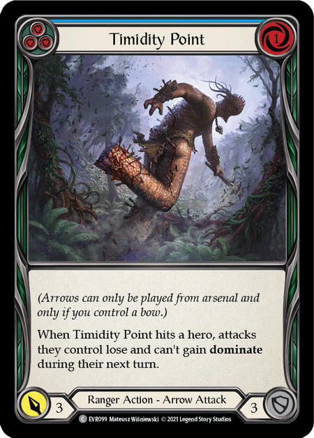 Flesh and Blood Everfest First Edition C EVR099 Timidity Point (Blue) Standard