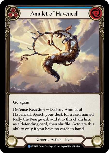 Flesh and Blood Everfest First Edition R EVR178 Amulet of Havencall Standard