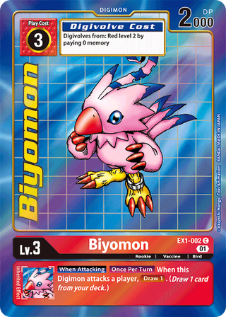 Digimon Card Classic Collection Biyomon EX1-002 C Alternate Art