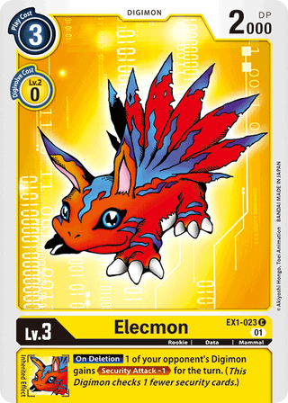 مجموعة Digimon Card Classic Collection Elecmon EX1-023 C