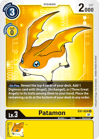 Digimon Card Classic Collection Patamon EX1-024 U