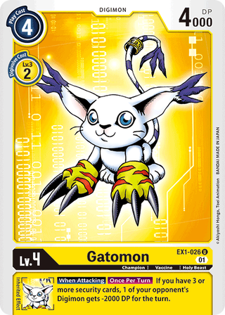 مجموعة بطاقات Digimon Classic Collection Gatomon EX1-026 U