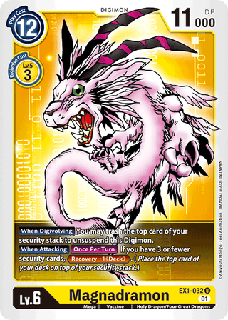 Digimon Card Classic Collection Magnadramon EX1-032 U