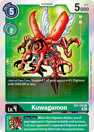 Digimon Card Classic Collection Kuwagamon EX1-037 R