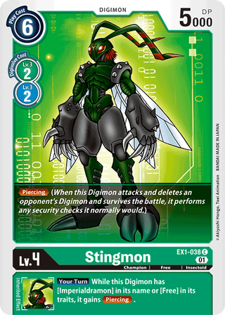 Digimon Card Classic Collection Stingmon EX1-038 C