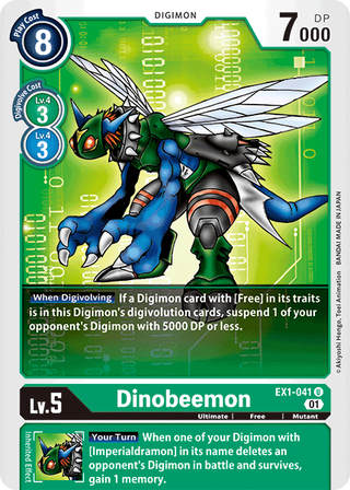 Digimon Card Classic Collection DinoBeemon EX1-041 U