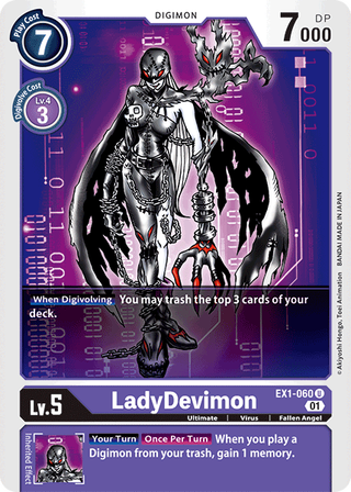 بطاقة Digimon Classic Collection LadyDevimon EX1-060 U