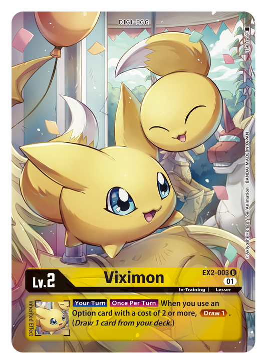Digimon Card Digital Hazard Viximon Alt Art EX2-003 U
