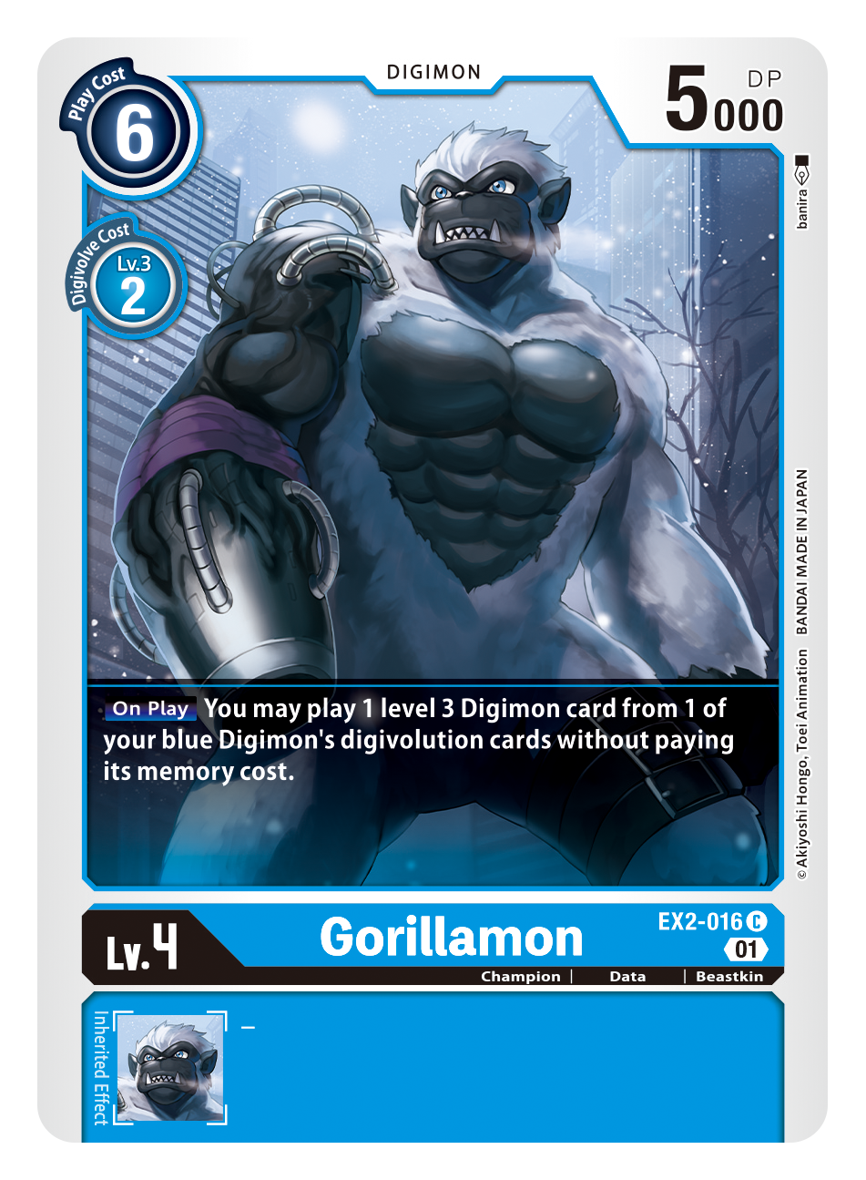 Digimon Card Digital Hazard Gorillamon EX2-016 C