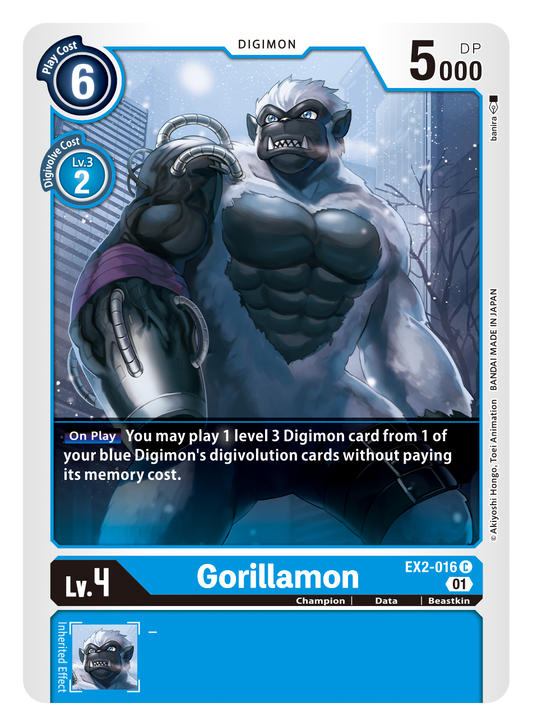 Digimon Card Digital Hazard Gorillamon EX2-016 C