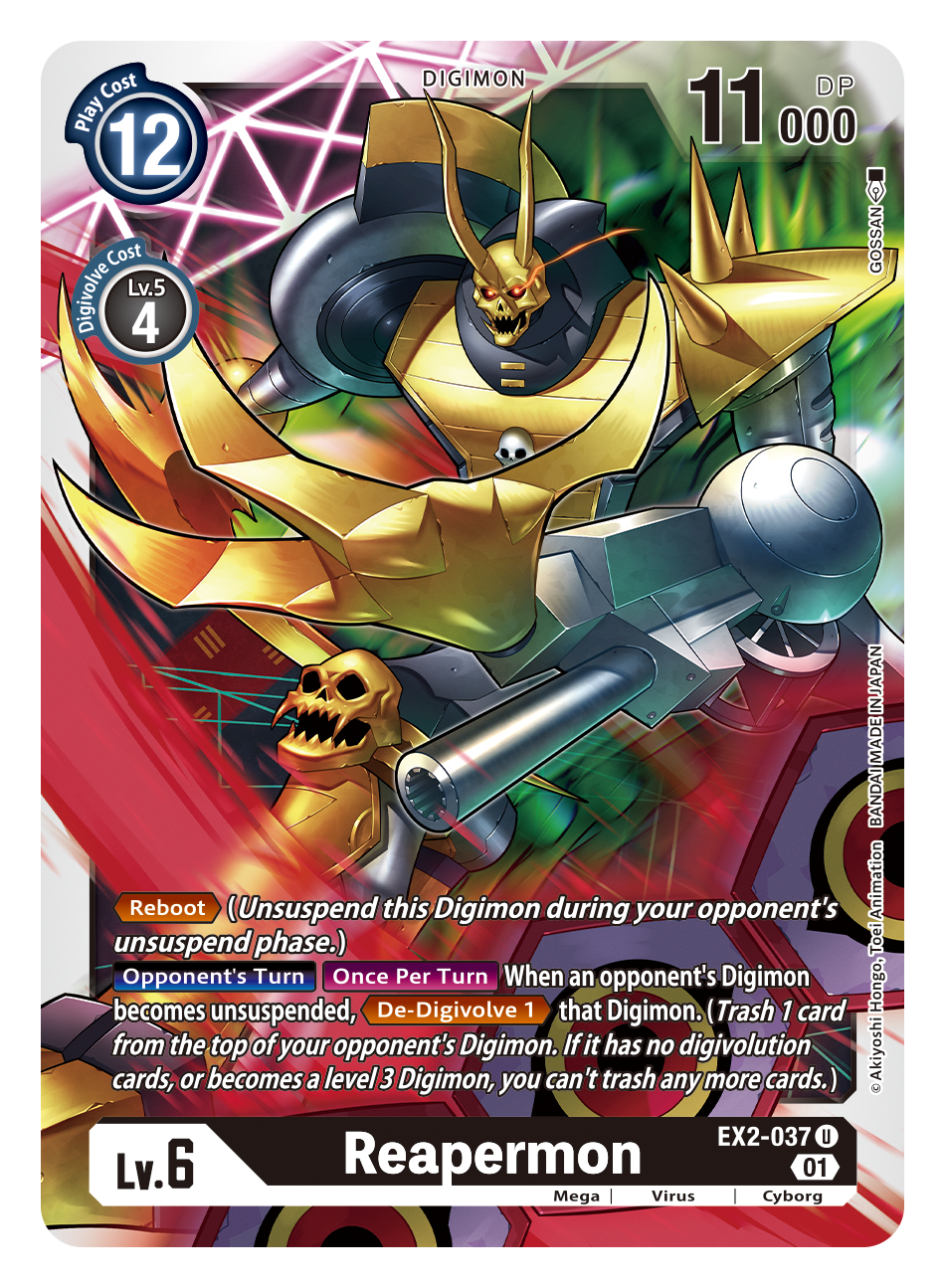 Digimon Card Digital Hazard Reapermon EX2-037 U