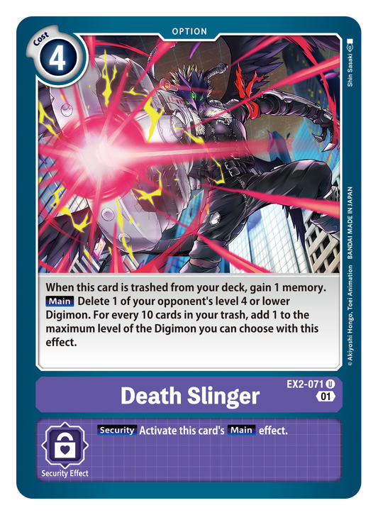 Digimon Card Digital Hazard Death Slinger EX2-071 U