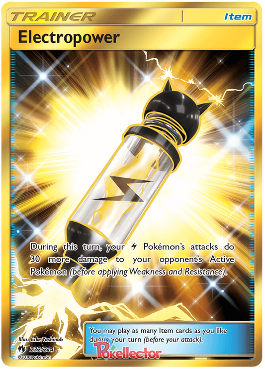 Pokemon Card Lost Thunder 232/214 Electropower Item Secret Rare *MINT*