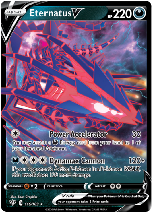 <transcy>Pokemon Card Darkness Ablaze 116/189 116/189 Eternatus V Ultra Rare</transcy>