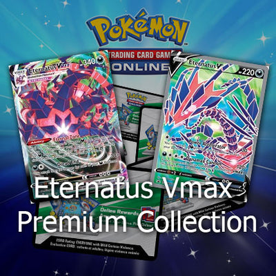 Pokemon Online (PTCGO) Code Card Eternatus VMax Premium Collection - InStock