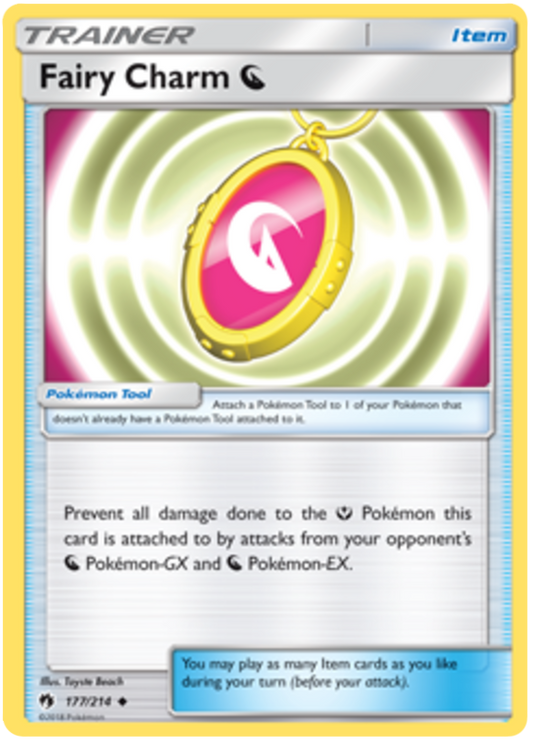 Pokemon Card Lost Thunder 177/214 Fairy Charm D Dragon Item Uncommon *MINT*