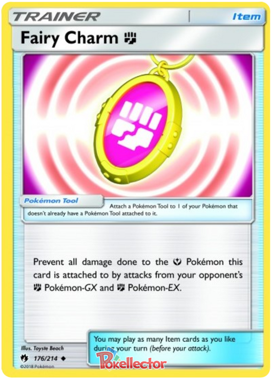 Pokemon Card Lost Thunder 176/214 Fairy Charm (Fighting) Item Uncommon *MINT*