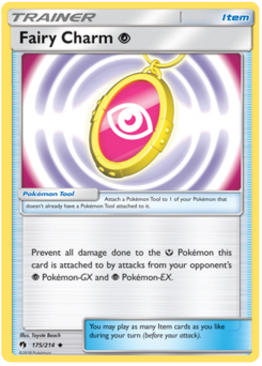 Pokemon Card Lost Thunder 175/214 Fairy Charm P Psychic Item Uncommon *MINT*