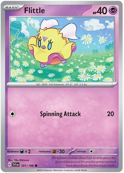 Pokemon Card Scarlet & Violet 101/198 Flittle Common *MINT*