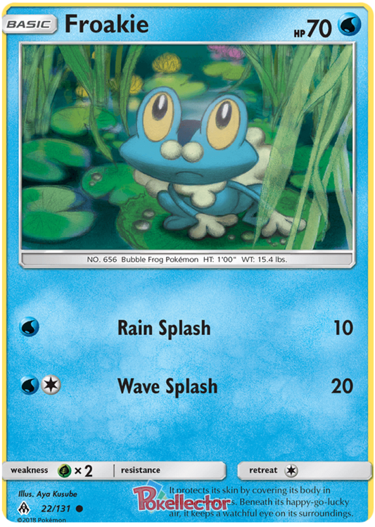 Pokemon Card Forbidden Light 22/131 022/131 Froakie Common *MINT*