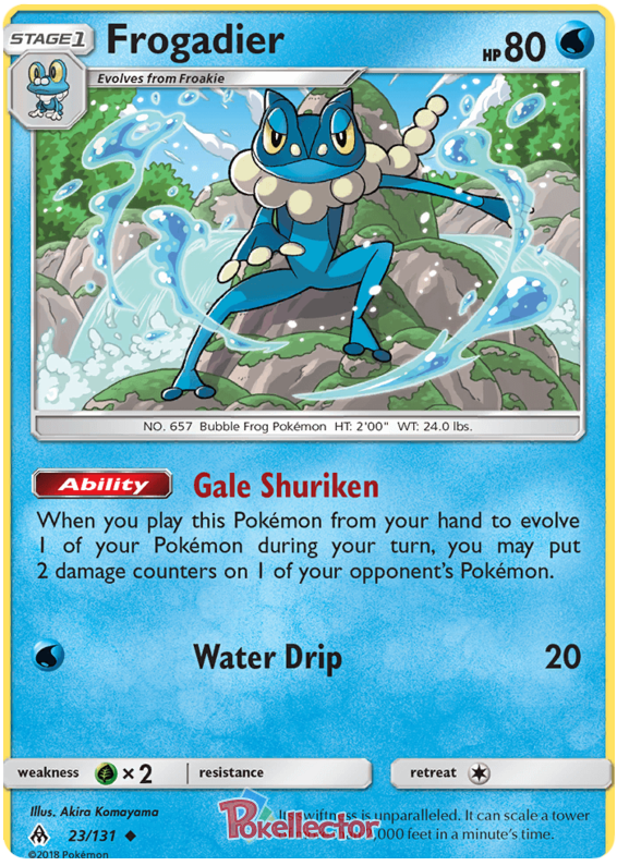 Pokemon Card Forbidden Light 23/131 023/131 Frogadier Uncommon *MINT*