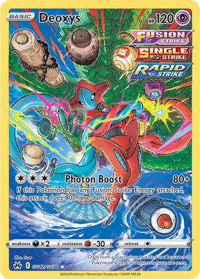 Pokemon Card Crown Zenith Galarian Gallery GG12/GG70 Deoxys Holo Rare *MINT*