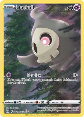 Pokemon Card Crown Zenith Galarian Gallery GG28/GG70 Duskull Holo Rare *MINT*