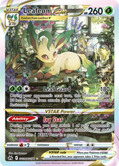 Pokemon Card Crown Zenith Galarian Gallery GG35/GG70 Leafeon VSTAR Ultra Rare *MINT*