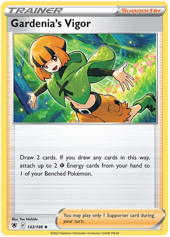 Pokemon Card Astral Radiance 143/189 Gardenia's Vigor Supporter Uncommon