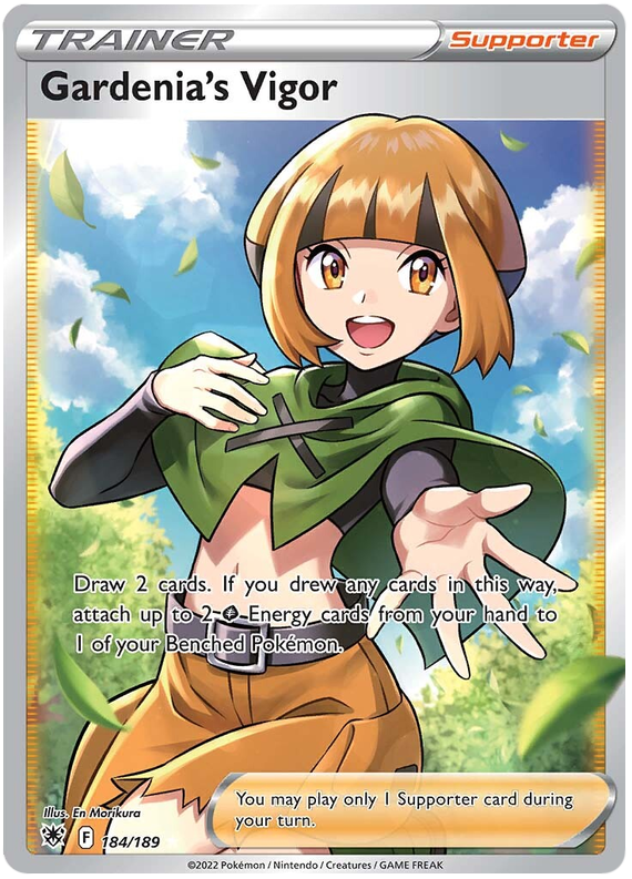 (S) Pokemon Card Astral Radiance 184/189 Gardenia's Vigor Supporter Full Art