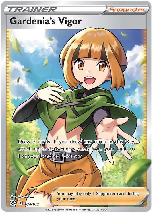 (S) Pokemon Card Astral Radiance 184/189 Gardenia's Vigor Supporter Full Art