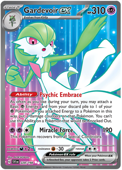 Pokemon Card Scarlet & Violet 228/198 Gardevoir ex Ultra Rare *MINT*