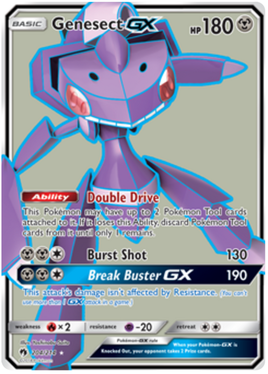 Pokemon Card Lost Thunder 204/214 Genesect GX Full Art *MINT*