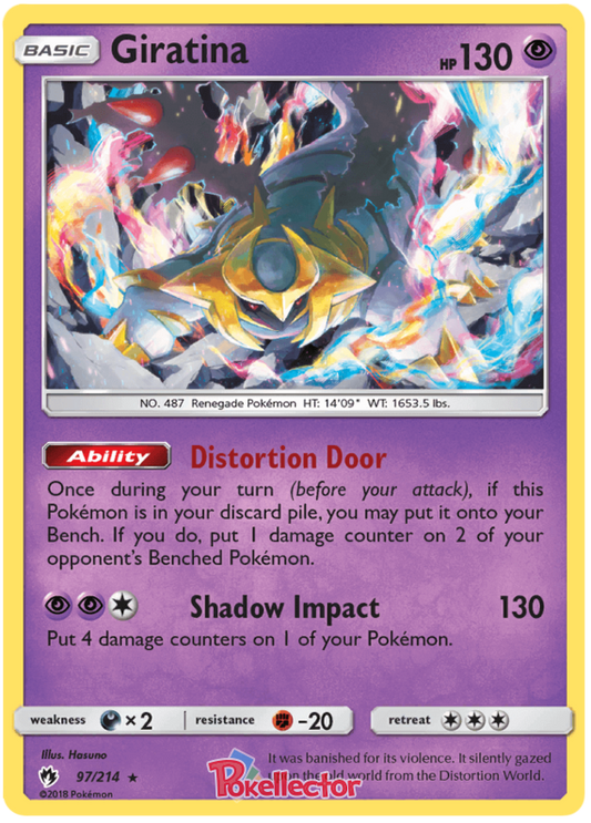 Pokemon Card Lost Thunder 97/214 097/214 Giratina Holo Rare *MINT*