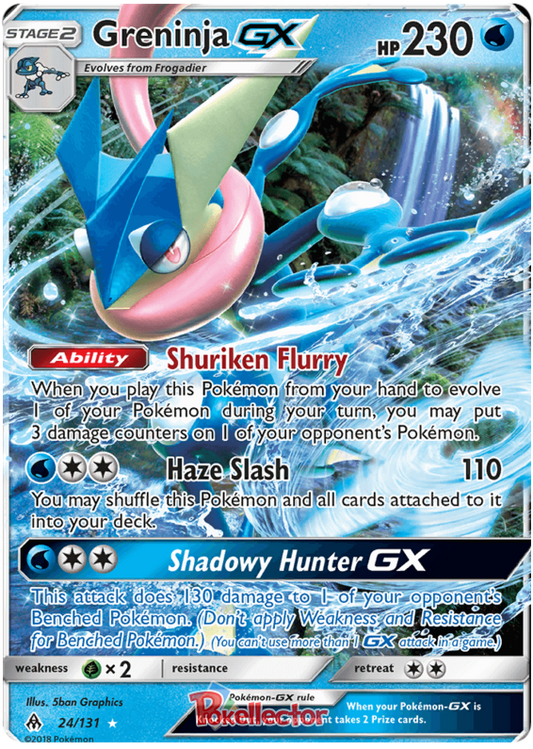Pokemon Card Forbidden Light 24/131 024/131 Greninja GX Ultra Rare *MINT*