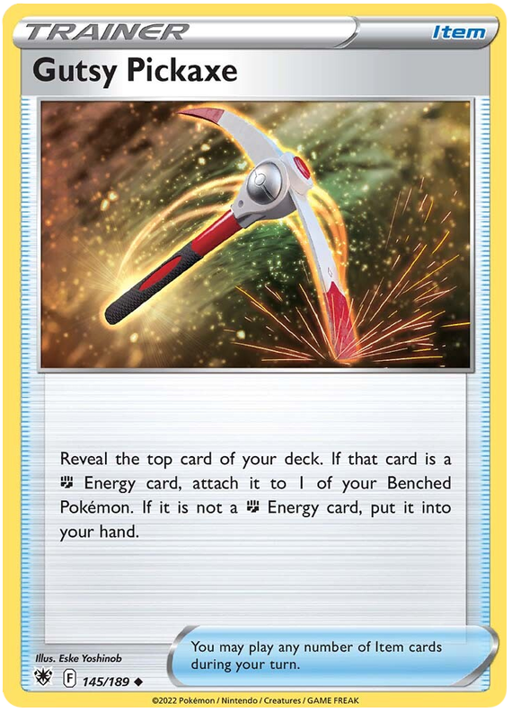 Pokemon Card Astral Radiance 145/189 Gutsy Pickaxe Item Uncommon