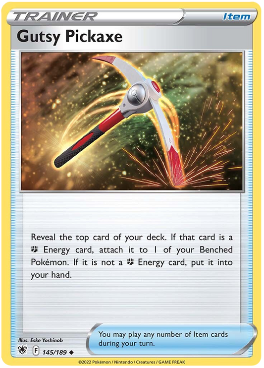 Pokemon Card Astral Radiance 145/189 Gutsy Pickaxe Item Uncommon