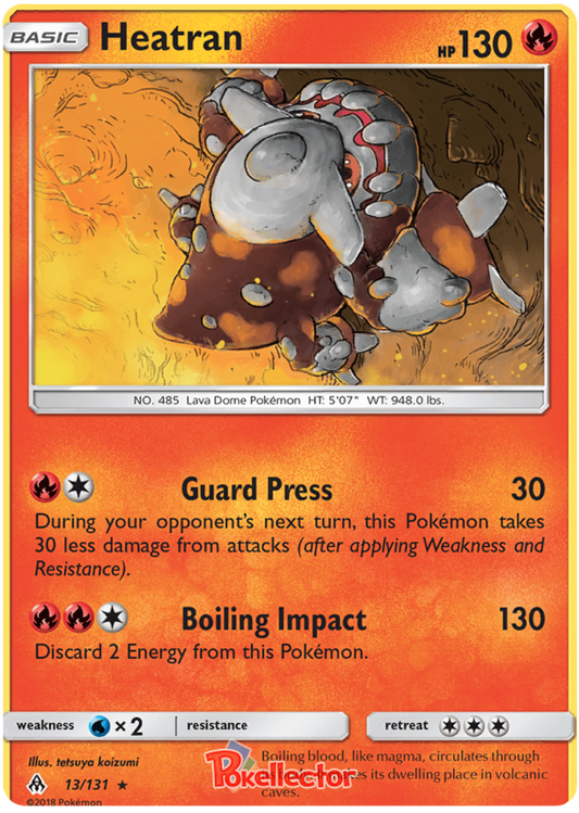 Pokemon Card Forbidden Light 13/131 013/131 Heatran Rare *MINT*