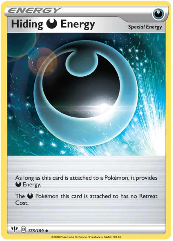 <transcy>Pokemon Card Darkness Alaze 175/189 175/189 Verstecken von Energie Ungewöhnlich</transcy>