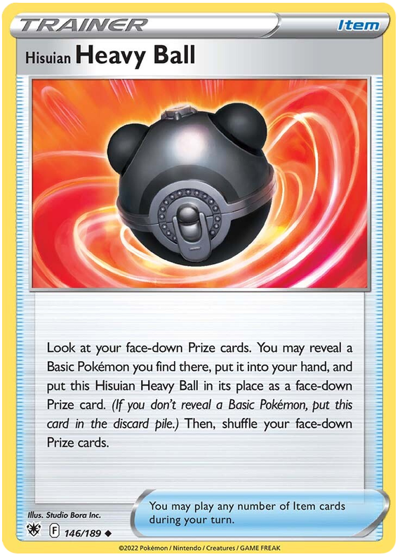 Pokemon Card Astral Radiance 146/189 Hisuian Heavy Ball Item Uncommon