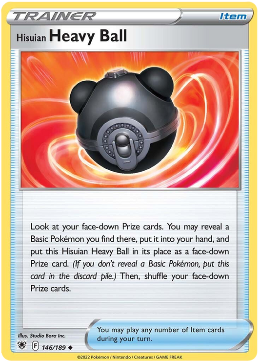 Pokemon Card Astral Radiance 146/189 Hisuian Heavy Ball Item Uncommon